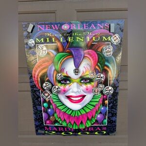 NEW ORLEANS MILLENIUM 2000 Y2K MARDI GRAS Poster By Andrea Mistretta